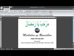 Marhaban ya syahru ramadhan bahasa arab. Tulisan Marhaban Ya Ramadhan Dalam Bahasa Arab Kami