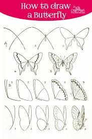How To Draw A Butterfly Step By Step Easy And Fast Craft Mart Butterflies are colorful and brighten our days. how to draw a butterfly step by step
