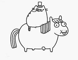 We've selected the most beautiful drawings of horses for you to make stunning creations. Pusheen And Funny Horse Coloring Page Online Coloring Pages
