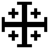 He pulls out one with a large cross and four small. Jerusalem Cross Wikipedia