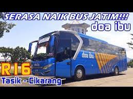 Naik Bus Sensasinya Jatim Banget Doa Ibu R16 Tasik Cikarang Youtube