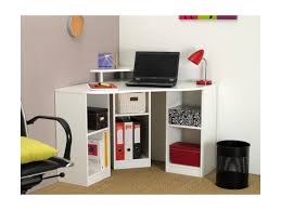 20 meubles gain de place. Bureau D Angle Avec Etageres Fiducia Coloris Blanc