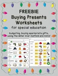 Freebie Shopping For Christmas Presents Worksheets For Special Education Special Education Life Skills Curriculum Education