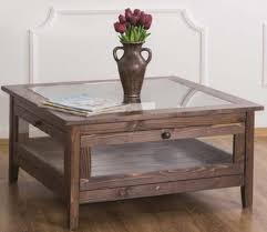 ··· table coffee living room living room coffee table simple modern mdf top metal frame side table coffee table for living room. Casa Padrino Country Style Coffee Table With Glass Top Brown 90 X 90 X H 45 Cm Solid Wood Living Room Table Living Room Furniture In Country Style