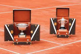 List of former winners are seen on the suzanne lenglen's trophy as australia's ashleigh barty poses at the roland garros stadium in. Louis Vuitton 2017 French Open Trophy Trunks Hypebeast