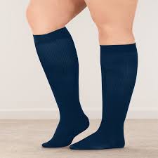 Eight To 15 Mmhg Wide Calf Knee High Compression Socks