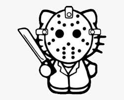 Select from 35450 printable coloring pages of cartoons, animals, nature, bible and many more. Horror Hello Kitty Mine Freetoedit Friday The 13th Coloring Pages Free Transparent Clipart Clipartkey