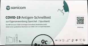 Probenahmerohr mit verschlussklappe und extraktionspuffer. Mr Sanicom Corona Schnelltest Selbsttest Speichel Spucktest Covid 19 Antigen Schnelltest 5 St Dauerhaft Gunstig Online Kaufen Dm De