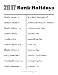 If the holidays fall on saturday, federal reserve banks and its. This Convenient Chart Lists The Federal Holidays In The U S Which Are Also Banking Holidays Or Days And Dates That Banks Ar Holiday Templates Holiday Postal