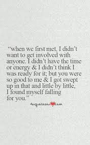 When We First Met Inspirational Quotes Love Quotes Teenager Quotes