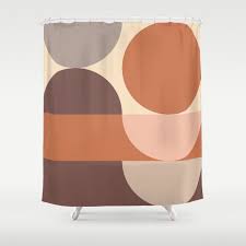Check spelling or type a new query. Abstract Geometric 4 Terracotta Desert Themed Shower Curtain By Oldinkartstudio In Society6 Shower Curtain Curtains Themed Bathroom