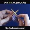 Likewise, people ask, what is the difference between yarn over and yarn forward in knitting? 1