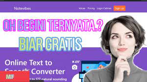 Sangat disarankan bagi para pemula (siswa) yang baru belajar pemrograman web.silah. Speech Text Voice Gratis Begini Cara Nya Notevibes Youtube