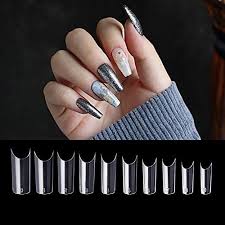 Here are more tips for getting the perfect french manicure from the mani maven herself: Amazon Com Aoraem French False Nails Tips C Curve Shape Natural False Nails Half 500 Pcs Acrylic Nail Tips Home Diy Nail Art 10 Sizes Clear Beauty