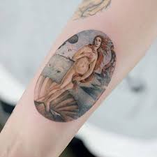 Line Drawing Birth Of Venus Tattoo The Birth Of Venus Tattoo On The Right Inner Forearm Tattooideasforearm Venus Tattoo Trendy Tattoos Tattoos