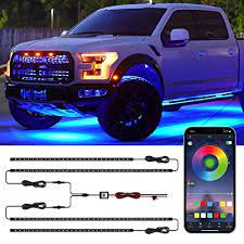 Buy Ct Capetronix Exterior Car Led Light Rgb Car Underglow Lights With App Control Sound Sensor 16 Million Colors Music Diy Mode 29 Preset Modes 2 Line Underglow For Cars Suvs Trucks