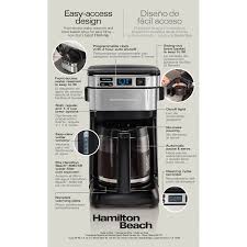 Best hamilton beach coffee maker of 2021. Hamilton Beach 46310 Programmable Coffee Maker Black Hamilton Beach Automatic Coffee Makers Home Garden