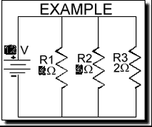 This equivalent resistance value is not identical to the parallel network; Electrical Electronic Series Circuits