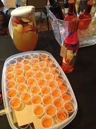 Mango Jello Shots 3 Oz Peach Jell O 1 Cup Boiling Water One Bottle 750ml Franklin Hill Vineyards Desire Wine 1 2 Cup Jello Shot Recipes Shot Recipes Food