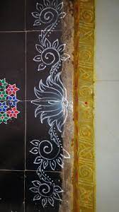 Sreeveera S Border Rangoli Rangoli Border Designs Rangoli Designs Rangoli Side Designs