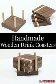 Diy Wooden Drink Coasters Fixthisbuildthat Homemade Coasters Wood Furniture Diy Wooden Diy