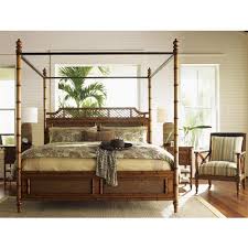 Check spelling or type a new query. Lexington West Indies Global Bazaar Brown Bamboo Woven Rattan Canopy Bed Queen Queen Kathy Kuo Home