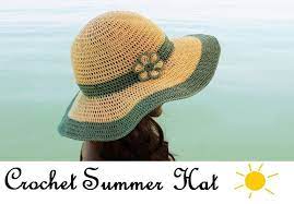 Crochet Summer Hat All In One Pattern Video Chart Tutorials More Crochet Summer Hat Summer Crochet Crochet Hats