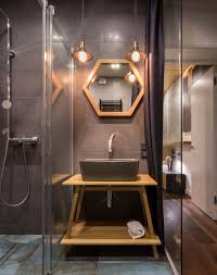 Svoya Studio Designs A Chic Apartment In Kiev Homedsgn Industrial Bathroom Decor Industrial Bathroom Design Bathroom Design