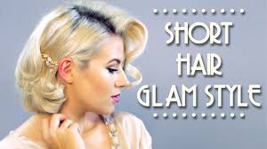 These kinds of hairstyles suit women with all types of hair color or texture. Short Hair Glam Style Tutorial Milabu Youtube