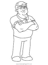 Coloring pages for kids coloring sheets hey arnold online coloring cartoons top fictional characters free coloring pages stencils. Big Bob Pataki Hey Arnold Coloring Page For Kids Free Hey Arnold Printable Coloring Pages Online For Kids Coloringpages101 Com Coloring Pages For Kids
