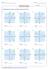 Finding Slope Count The Rise And Run Free Math Worksheets Graphing Linear Equations Free Math