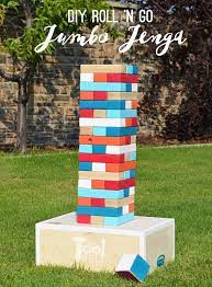 How To Make A Giant Jenga Game Diy Yard Games Jenga Diy Yard Jenga