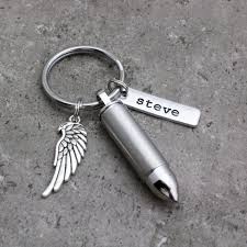 Some of our most popular dog urn themes are paw prints urns are dog bone urns. Bullet Urn Keychain Cremation Jewelry Men S Keychain Etsy