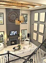 Decorate Living Rooms With High Ceilings