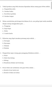 Dalam spesifikasi federasi renang internasional untuk kolam ukuran olimpiade ditetapkan panjang kolam 50 m dan lebar kolam 25 m. Soal Latihan Pjok1 Teknik Gerakan Yang Lebih Dominan Digunakan Dalam Renang Gaya Bebas Adalah Brainly Co Id