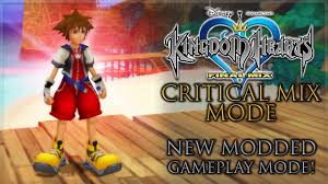 Kingdom hearts union cross tells us the story of the master of masters, the fortellers, and the king mickey digitizes the journal with the events of kingdom hearts 1 in hope to figure out what's going on. Kingdom Hearts 1 Critical Mix Mode Mod New Gameplay Features And Tweaks Youtube