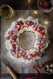 Christmas Pavlova Wreath Wholesome Patisserie Recipe Christmas Pavlova Traditional Holiday Desserts Christmas Cooking
