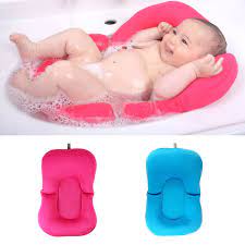 Best baby bathtub for bath lovers : Baby Bath Tub Pillow Lounger Air Cushion Floating Soft Seat Infant Newborn Non Slipt Bath Pillow Baby Bath Tub Baby Bath Baby Lounger