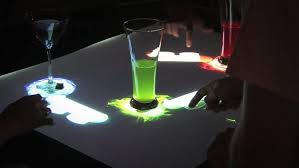 In html&css and also javascript and jquery that creates, that consists in a interactive table top for a bar. Sociable Interactive Bar Table Bar Table Interactive Table Arduino Projects Diy