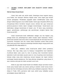 Pengertian tokoh dan penokohan menurut para ahli. Sukan Dan Kanak Kanak