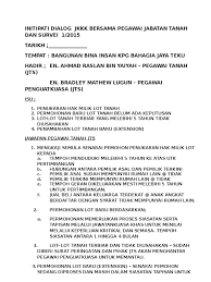 Jawatan kosong terkini 2020 di jabatan tanah dan survei sarawak. Initipati Dialog Jkkk Bersama Pegawai Jabatan Tanah Dan Survei 1