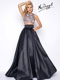 High Neck Two Piece Prom Dress Mac Duggal 85640m Trendy Prom Dresses Ball Gown Skirt Prom Dresses Long