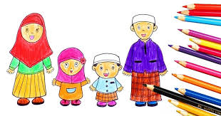 Dengan adanya kegiatan mewarnai, maka kreatifitas dan juga imajinasi sang anak akan berkembang. 20 Gambar Kartun Keluarga Kecil Muslim Kumpulan Gambar Kartun Keluarga Anak Tiga Himpun Kartun Download Gambar Kartun Muslim Kartun Gambar Kartun Animasi