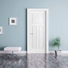 Trimlite Paneled Solid Wood Primed Mission Interior Shaker Standard Door Size 32 X 80 Doors Interior Cottage Doors Interior Interior Door Installation