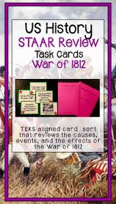 War Of 1812 Task Cards Activity Task Cards Social Studies Elementary Elementary Social Studies Lessons