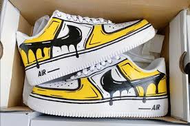 Cartoon Drip Custom Nike Air Force 1 In 2020 Custom Shoes Diy Nike Air Shoes White Nike Shoes