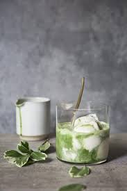 Matcha Affogato Vanille Eis Mit Grunem Tee Gruner Tee Rezepte Tee Rezepte Rezeptideen
