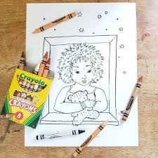 A few boxes of crayons and a variety of coloring and activity pages can help keep kids from getting restless while thanksgiving dinner is cooking. Kids Coloring Page Printable Beautiful Dreaming Girl Strong Etsy Coloring Pages Kid Coloring Page Coloring For Kids