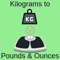 Kilograms To Stones Pounds And Ounces Weight Converter