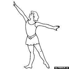 Male Ballet Dancer Danseur Ballerino Coloring Page Male Ballet Dancers Ballet Dancers Dancer